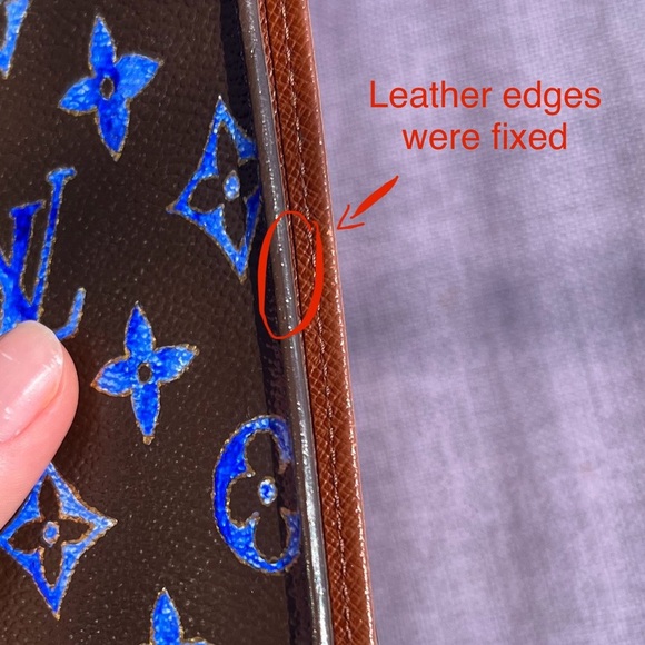 Louis Vuitton Monogram Porte Bifold Long
Wallet custom paint watercolor - Picture 10 of 13